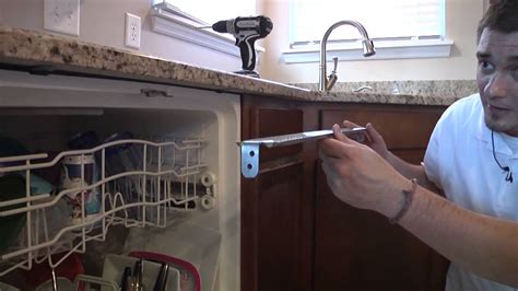 how to install dishwater metal bracket into granite|granite grabbers dishwasher mounting brackets.